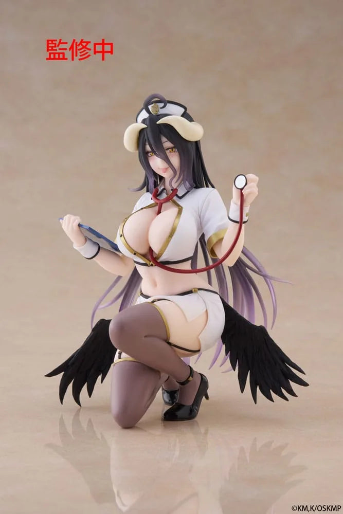 Overlord: Albedo (Nurse Ver.) - Desktop Cute Figure