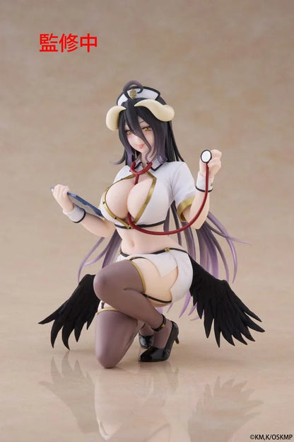 Overlord: Albedo (Nurse Ver.) - Desktop Cute Figure