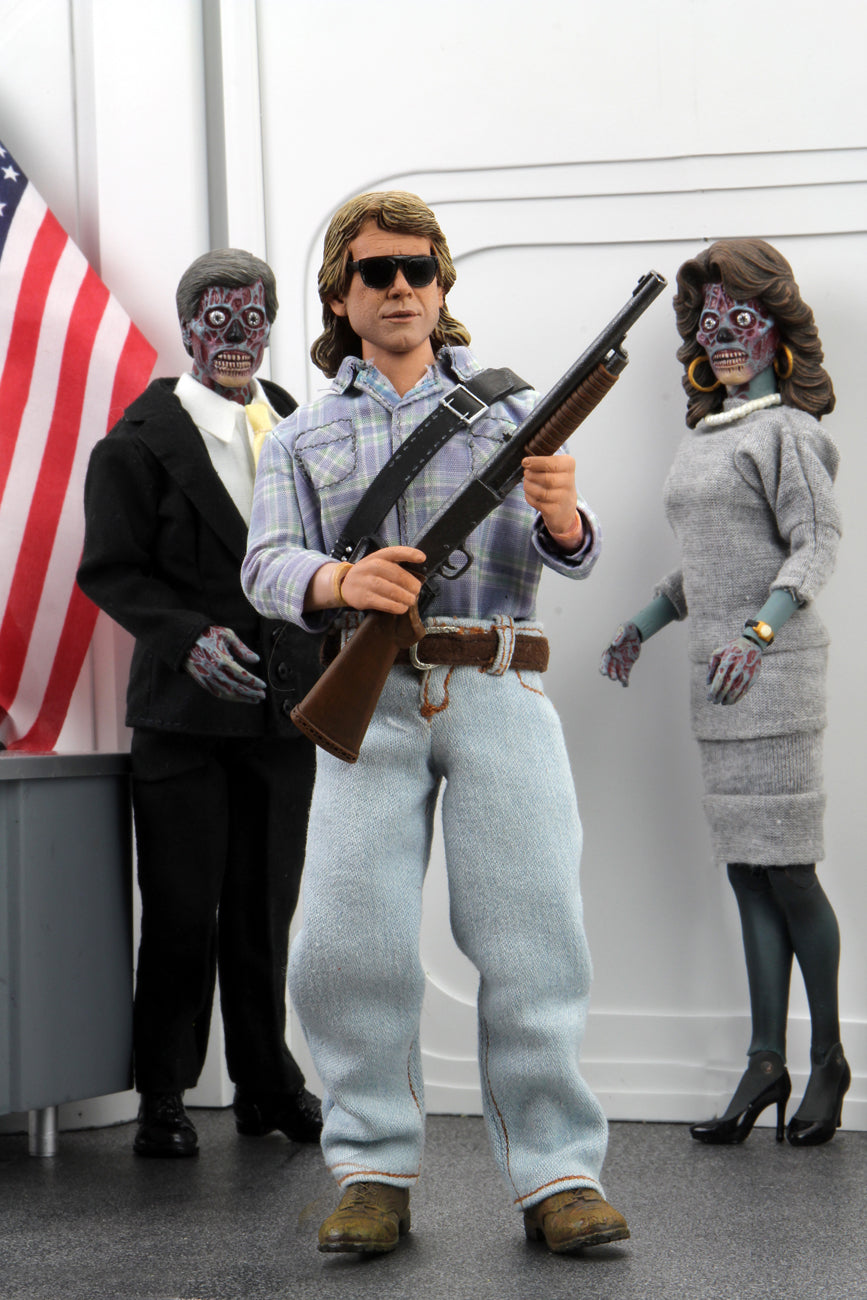 They Live - John Nada - 8" Clothed Action Figure - Videguy Collectibles