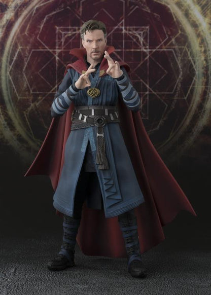 Bandai S.H.Figuarts: Doctor Strange - Doctor Strange & Burning Flame Set - Videguy Collectibles