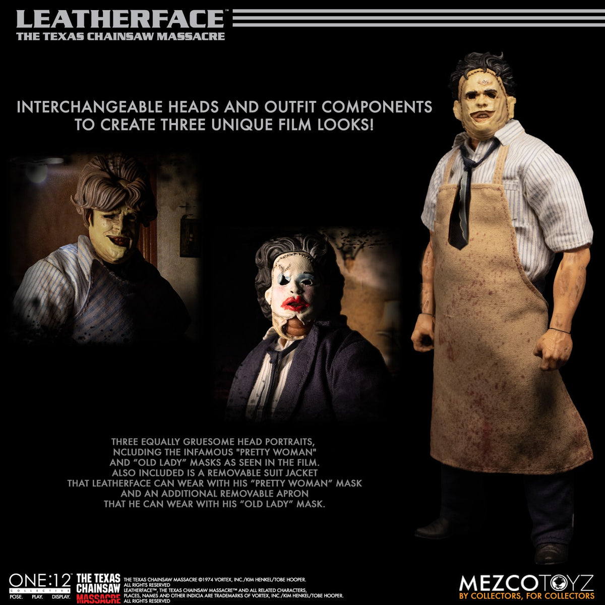 The Texas Chainsaw Massacre - Leatherface - One:12 Collective Action Figure - Videguy Collectibles