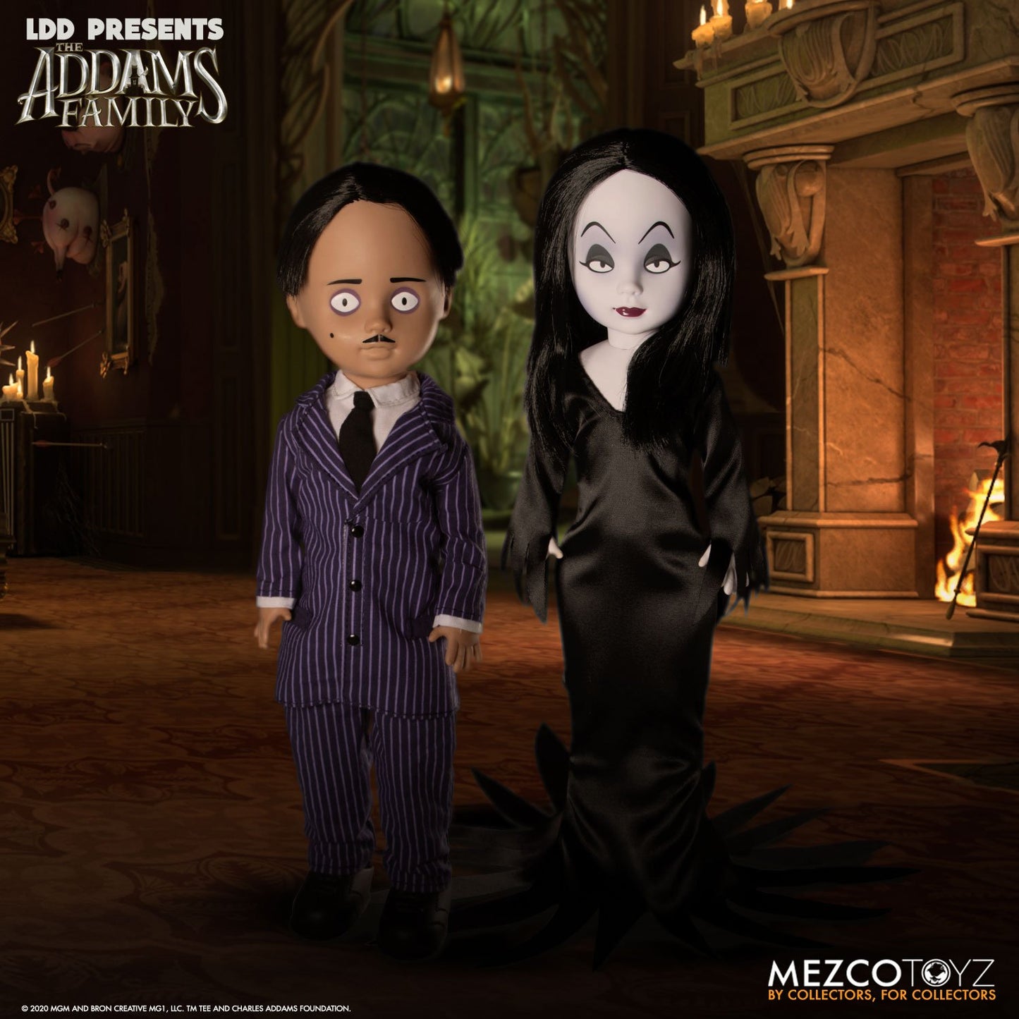 The Addams Family: Gomez & Morticia - Living Dead Dolls Set