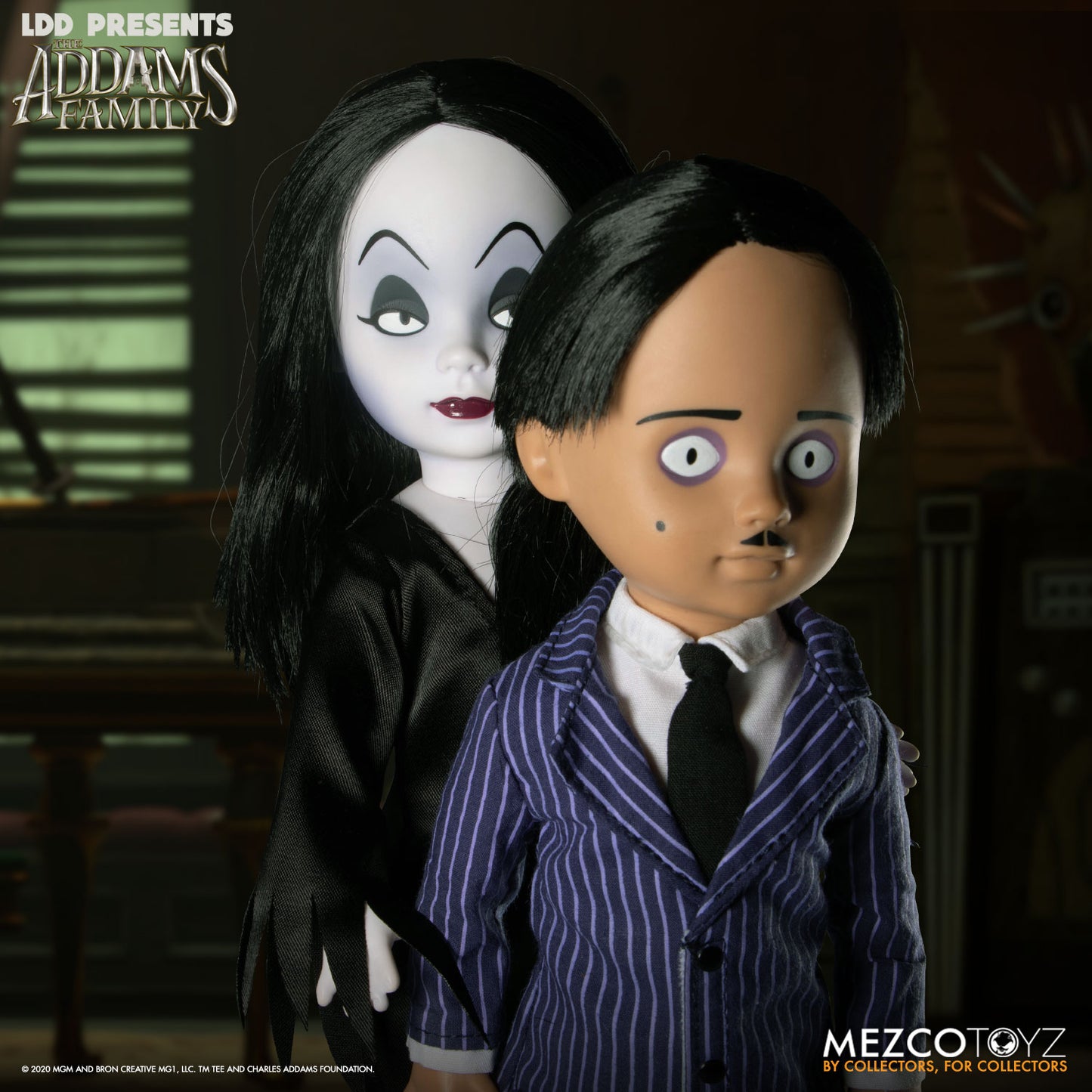 The Addams Family: Gomez & Morticia - Living Dead Dolls Set