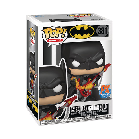 Funko POP! Heroes: Batman - Death Metal Batman w/ Guitar #381 (Previews Exclusive)