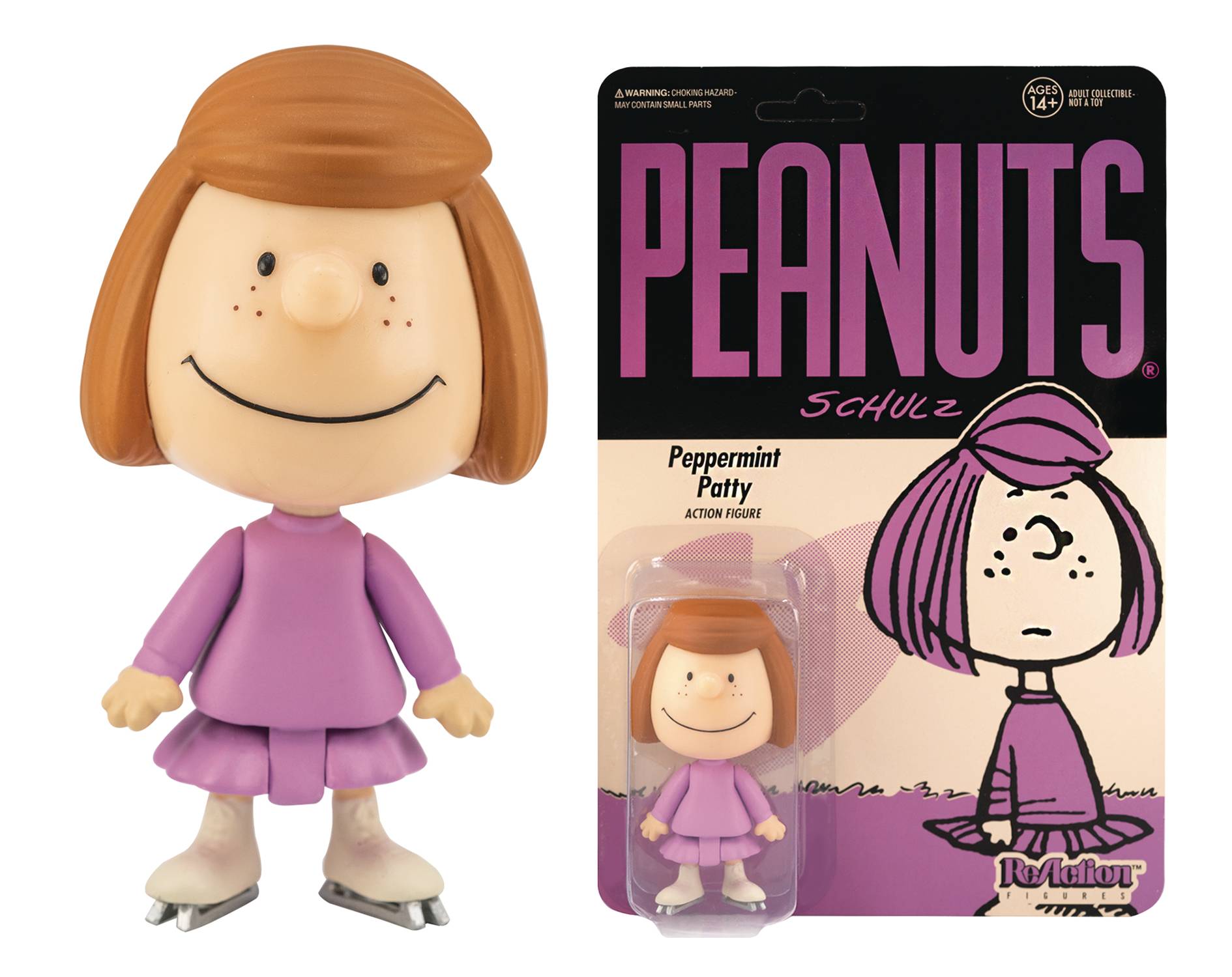 Super 7 - Peanuts Wave 2 - Peppermint Patty - Reaction Figure - Videguy Collectibles