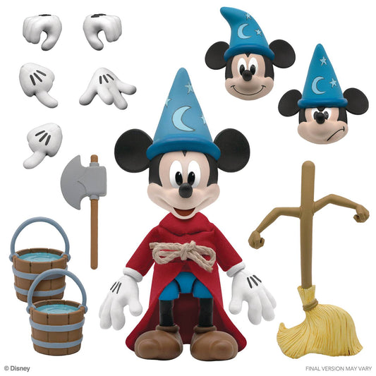 Disney Ultimates - Sorcerers Apprentice Mickey Mouse - Action Figure - Videguy Collectibles
