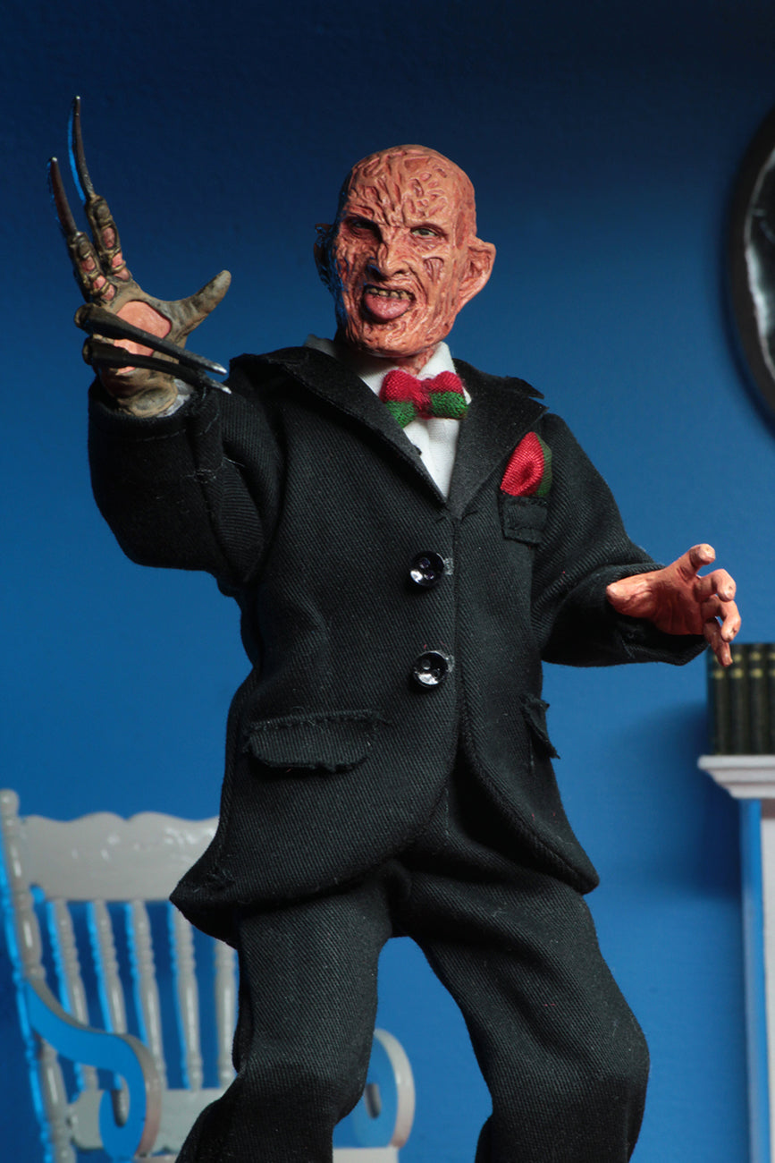 NECA 8" Clothed Action Figure - Nightmare on Elm Street - Tuxedo Freddy - Videguy Collectibles