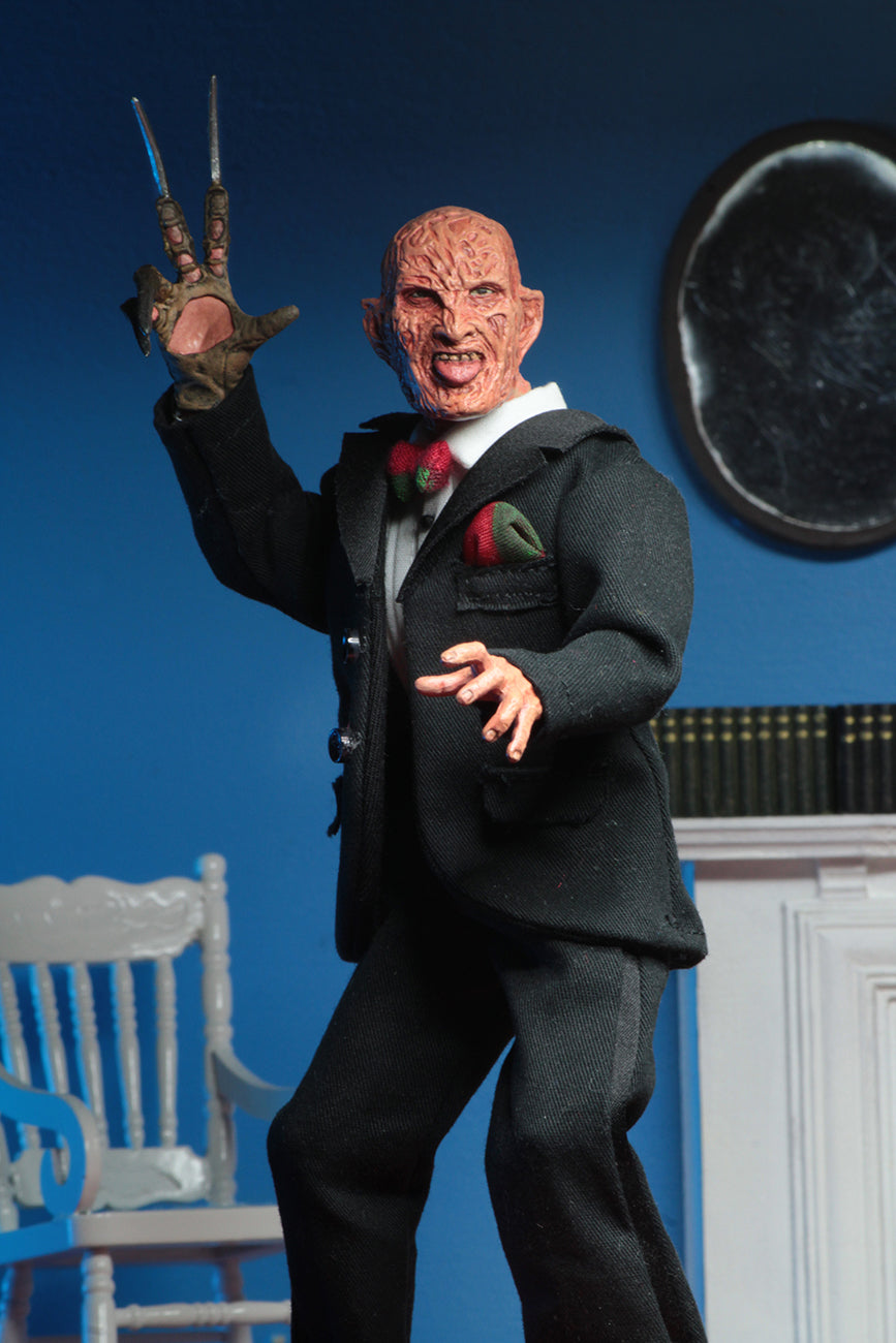NECA 8" Clothed Action Figure - Nightmare on Elm Street - Tuxedo Freddy - Videguy Collectibles