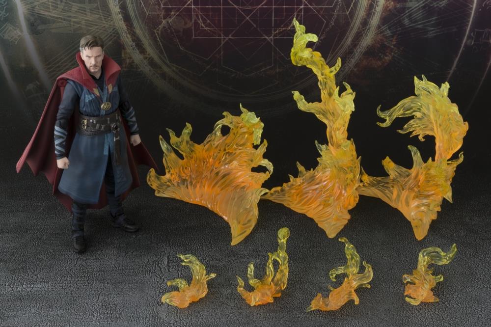 Bandai S.H.Figuarts: Doctor Strange - Doctor Strange & Burning Flame Set - Videguy Collectibles