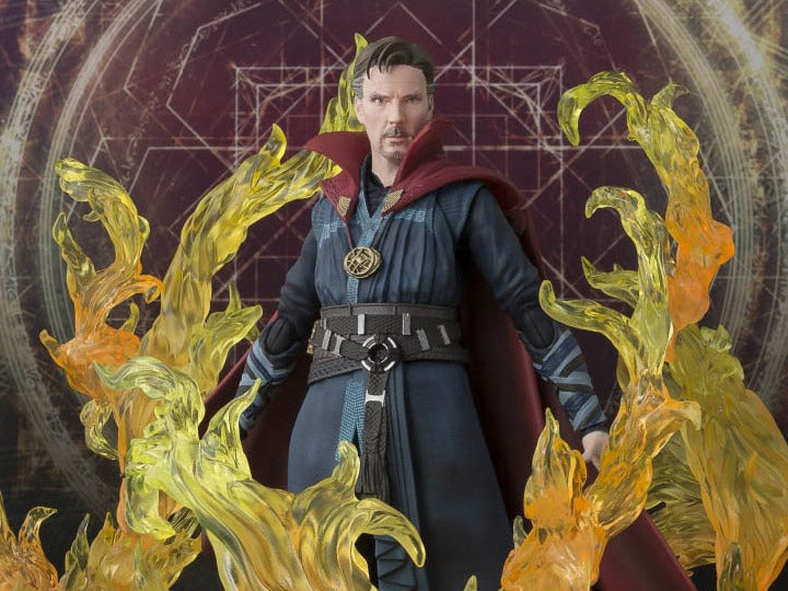 Bandai S.H.Figuarts: Doctor Strange - Doctor Strange & Burning Flame Set - Videguy Collectibles