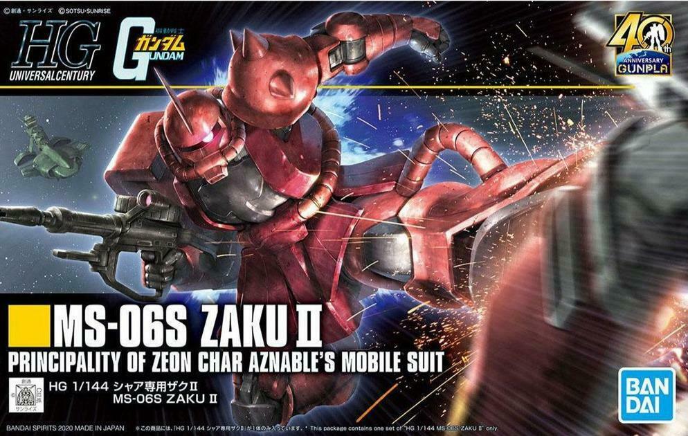 Mobile Suit Gundam - #234 MS-06S Char's Zaku II - HGUC 1/144 Model Kit